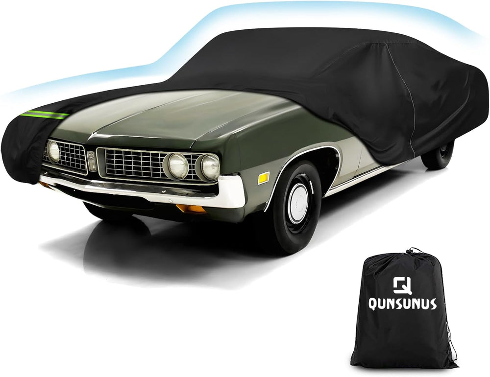QUNSUNUS Waterproof Car Cover for Ford Torino 1968-1976 and Fairlane 1968-1970