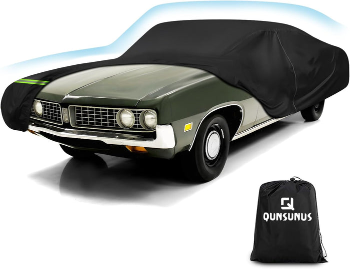 QUNSUNUS Waterproof Car Cover for Ford Torino 1968-1976 and Fairlane 1968-1970