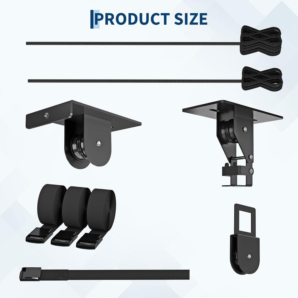 Garvee Heavy‑Duty Cargo Box Garage Pulley System, Ceiling Hoist Kit for 10–14...
