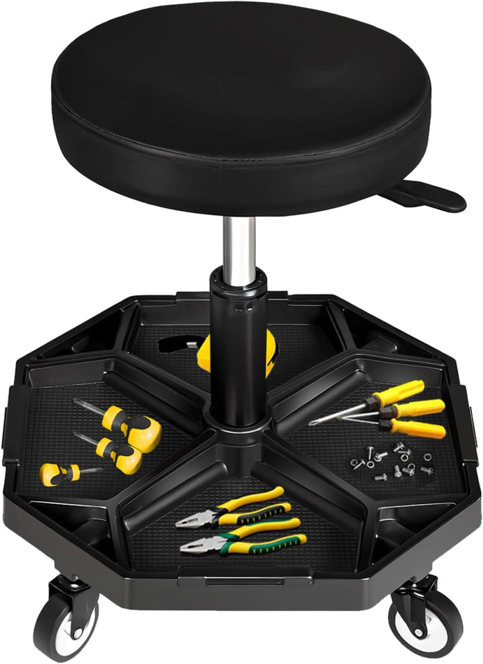 YELLOW JACKET Rolling Garage Seat