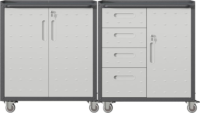 Metal Tool Cabinet, Garage Storage Cabinet System, Wall Cabinet & Locking