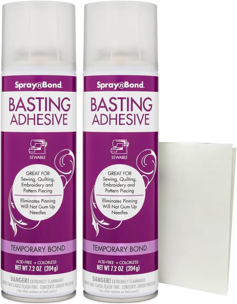 SpraynBond Basting Spray for Quilting with HeatnBond Iron-On Sewable Sheet – ...