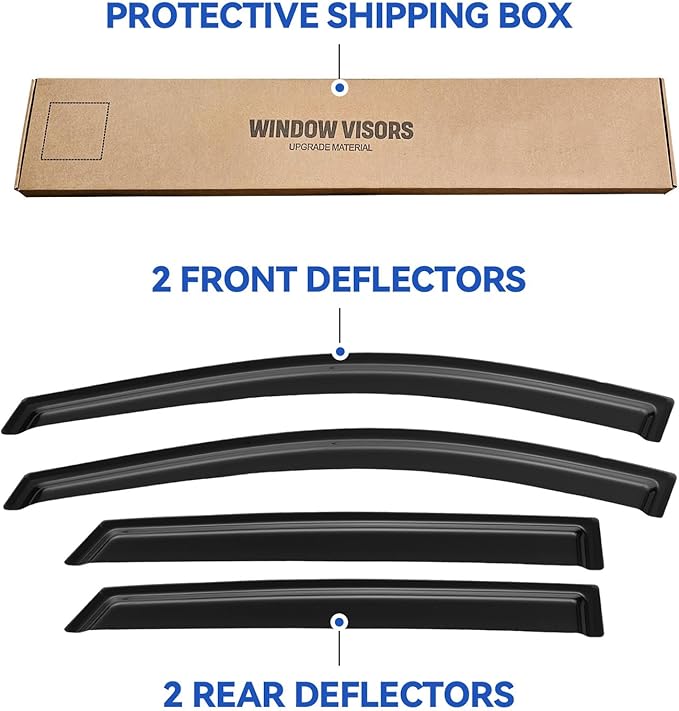 Window Visors Rain Guards for 2010 2011 2012 2013 2014 2015 Hyundai Tucson