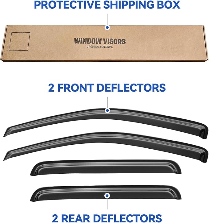 Window Visors Rain Guards Shield