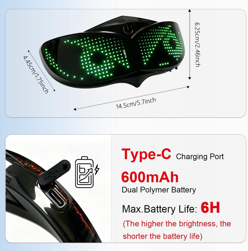Crelander LED Helmet Light, App Controlled Smart Motorcycle Helmet Light, Wat...