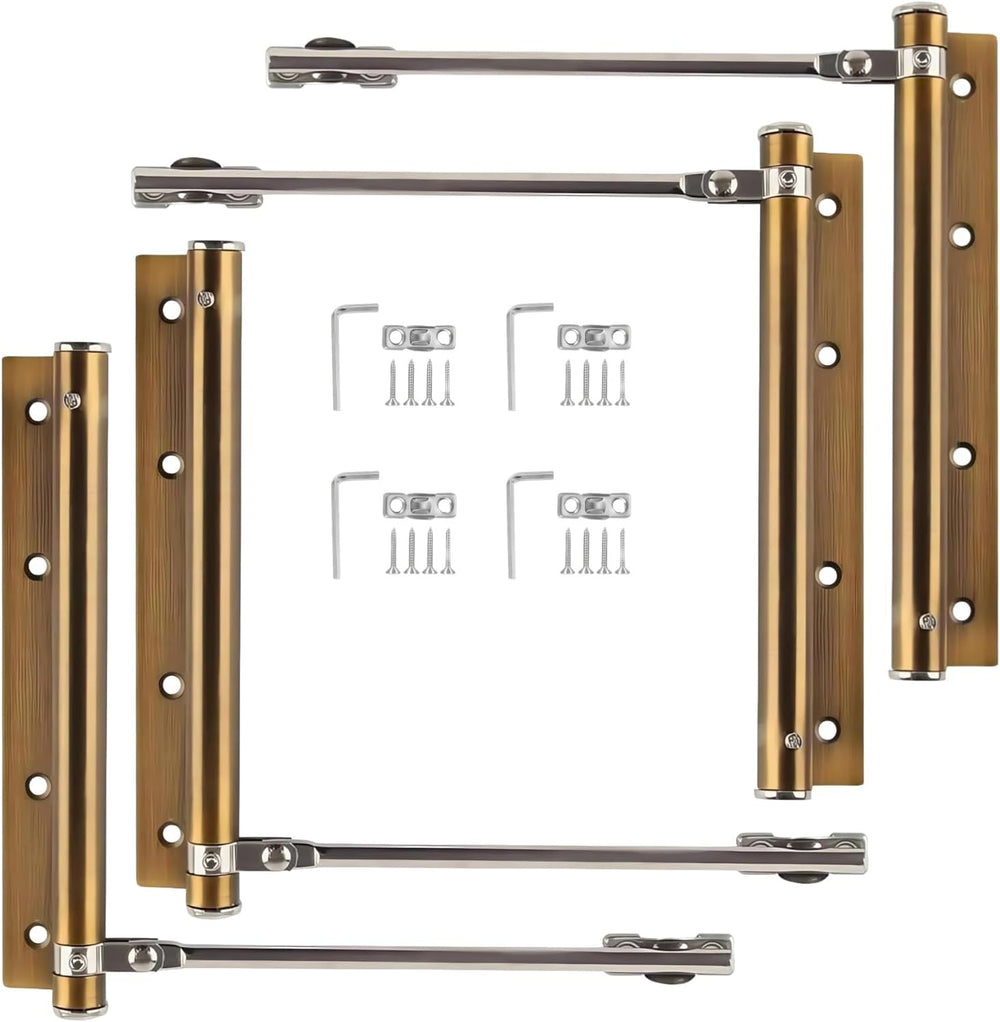 4 Pack Automatic Door Closer for Home Easy to Install | Safety Spring Door Cl...