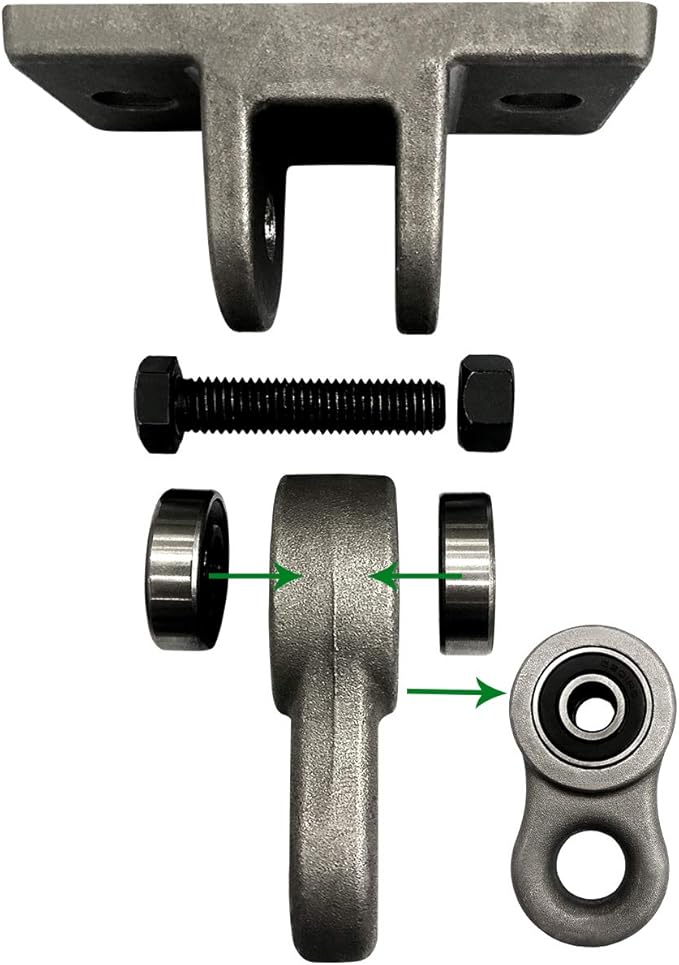 Heavy Duty White Metal Color Swing Hangers Screws Bolts Included Over 5000 lb...