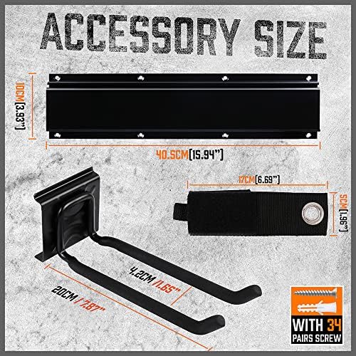 HORUSDY 64-Inch Heavy Duty Garage Organization Rack, 14 Packs Max Load 600LB,...