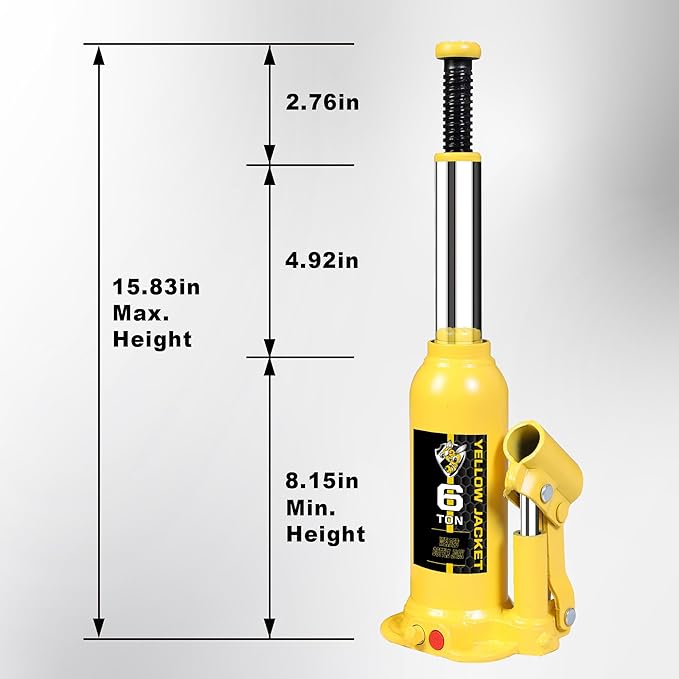 YELLOW JACKET 6 Ton Muti-Directional Welded Bottle Jack