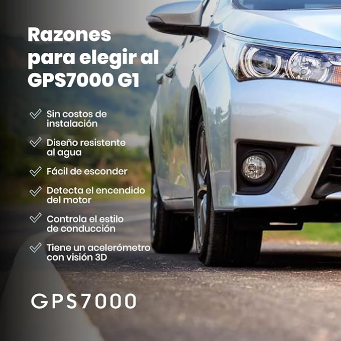 GPS7000-4G Hidden GPS Tracker for Vehicles | 6 Months of Service Included |