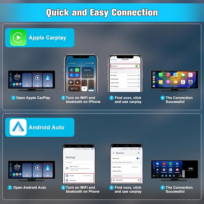 10.26" Portable Apple Carplay Screen