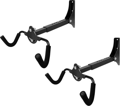 Foldable Bike Wall Mount Rack, Bicycle Rack Storage, Horizontal Bicycle Storage (2 Pack)