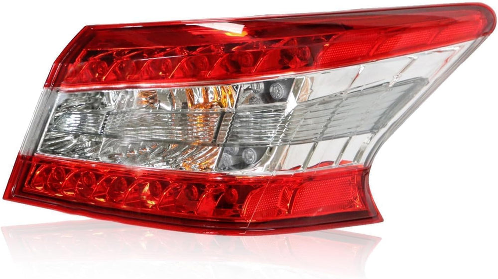 Right Outer Tail Light Assembly Compatible with Sentra 2013-2015 | W/Bulbs Pa...