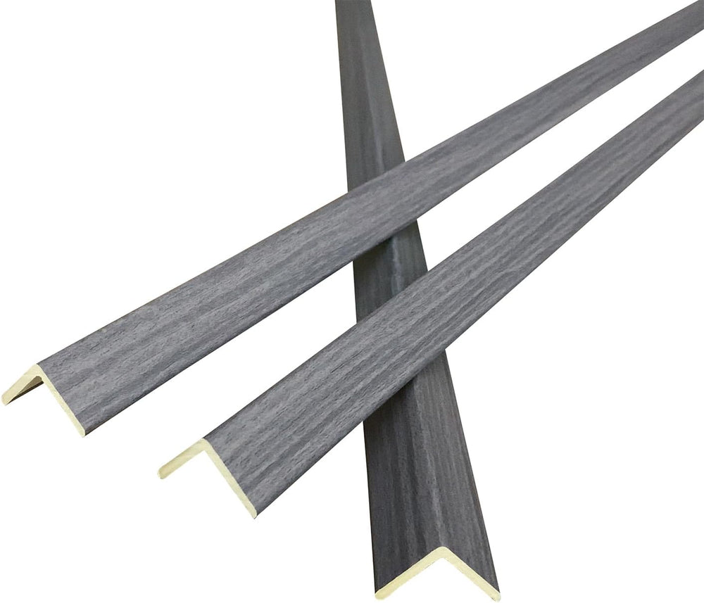 Wall Corner Protector 6PCS 45" Corner Molding Trim Grey Wood Grain Corne...