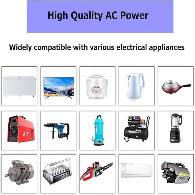 800W Pure Sine Wave Inverter-36V DC to 110V 120V AC Power Converter