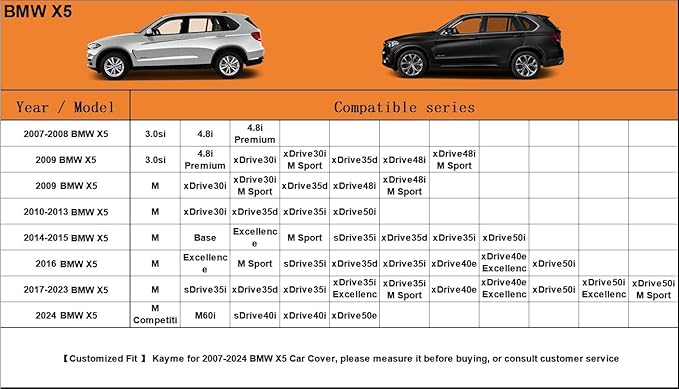 Kayme 7 Layers SUV Car Cover Custom Fit