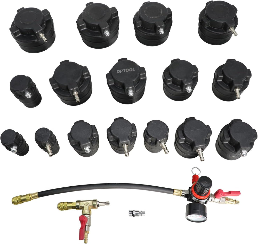 DPTOOL Turbo System Leakage Tester Kit 19Pcs Turbo Boost Leak Tester