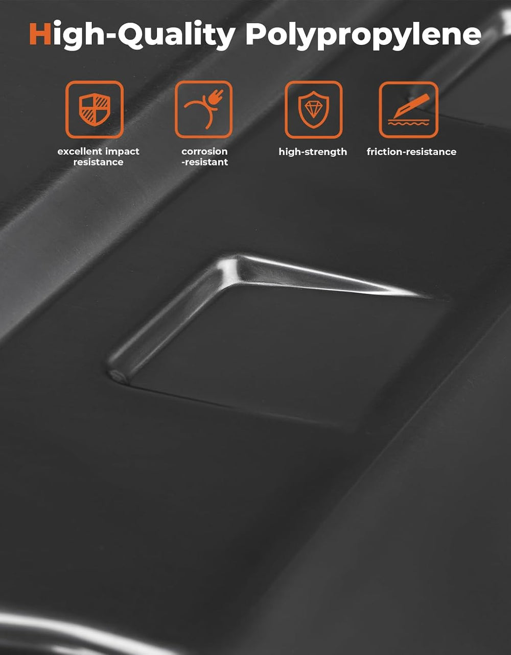 KEMIMOTO Hood Scoop Kit Compatible With Kawasaki Mule Pro FXT/DXT/DX/FX 2015-...