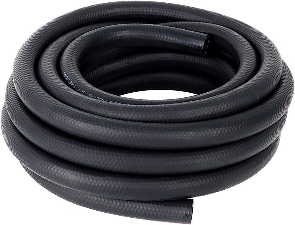 LokoCar Rubber Fuel Hose Line Push Lock 5/8" ID SAE 30R7 NBR 25ft 300PSI...