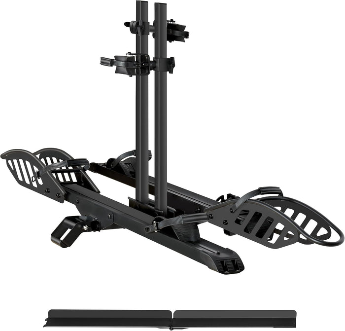 E-Bike Rack with Ramp, Hitch 2 Bike Rack, 200 lbs Capacity Electric Bike Carrier