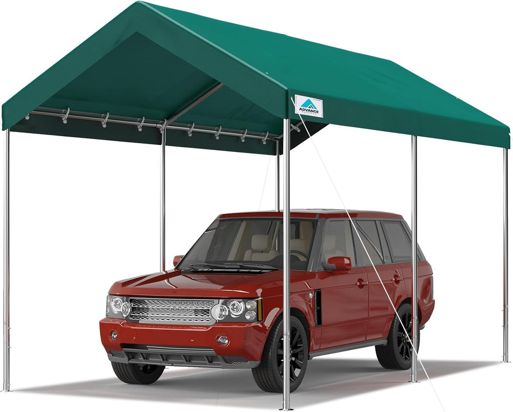 ADVANCE OUTDOOR 10x15 ft Heavy Duty Carport Potable Car Canopy Garage Party T...