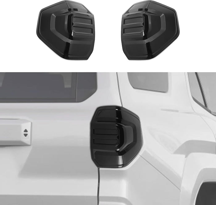 CheroCar Smoked Black Tail Light Cover Guard Trim Replacement TailLight Cover ABS Exterior Accessories for 2024 2025 2026 Toyota 4Runner