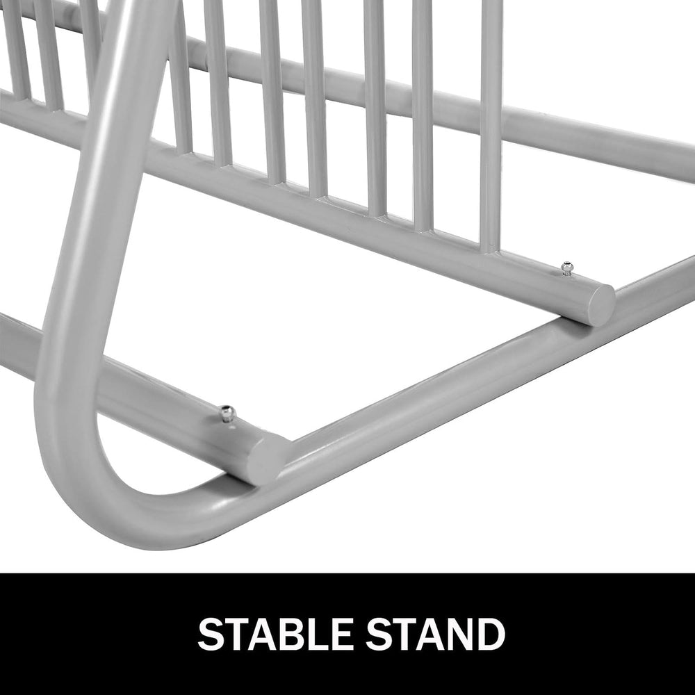 BestEquip 10 Holders Floor Bike Rack, 59" Length All-Steel Grid Bike Rac...