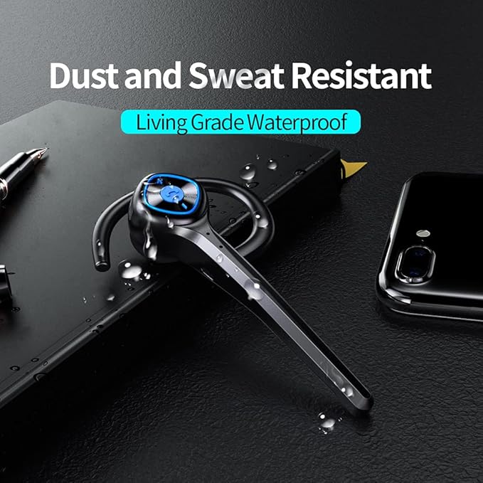 IHAO Wireless Bluetooth Earpiece Headphone Dual Noise Cancelling Mic Painless