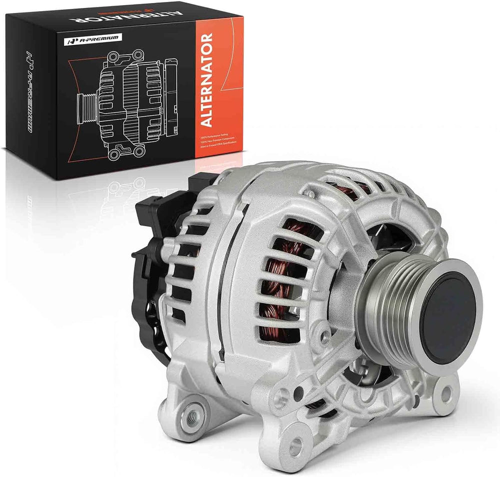 A-Premium Alternator, 12V 140A 5-Groove Clutch Pulley Counterclockwise
