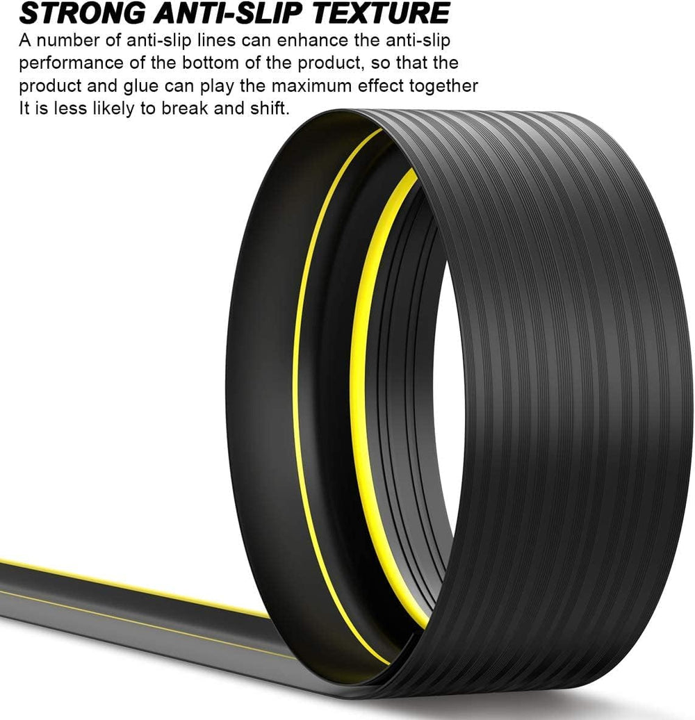 Jin&Bao Universal Garage Door Threshold Seal 20FT Rubber Strip & 2 Ad...