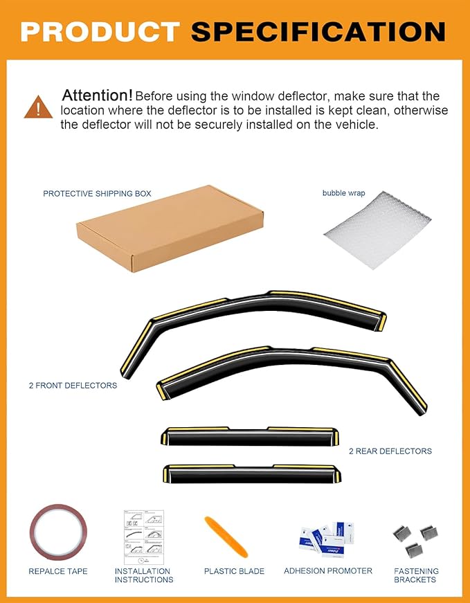 in-Channel Window Rain Guards Fit