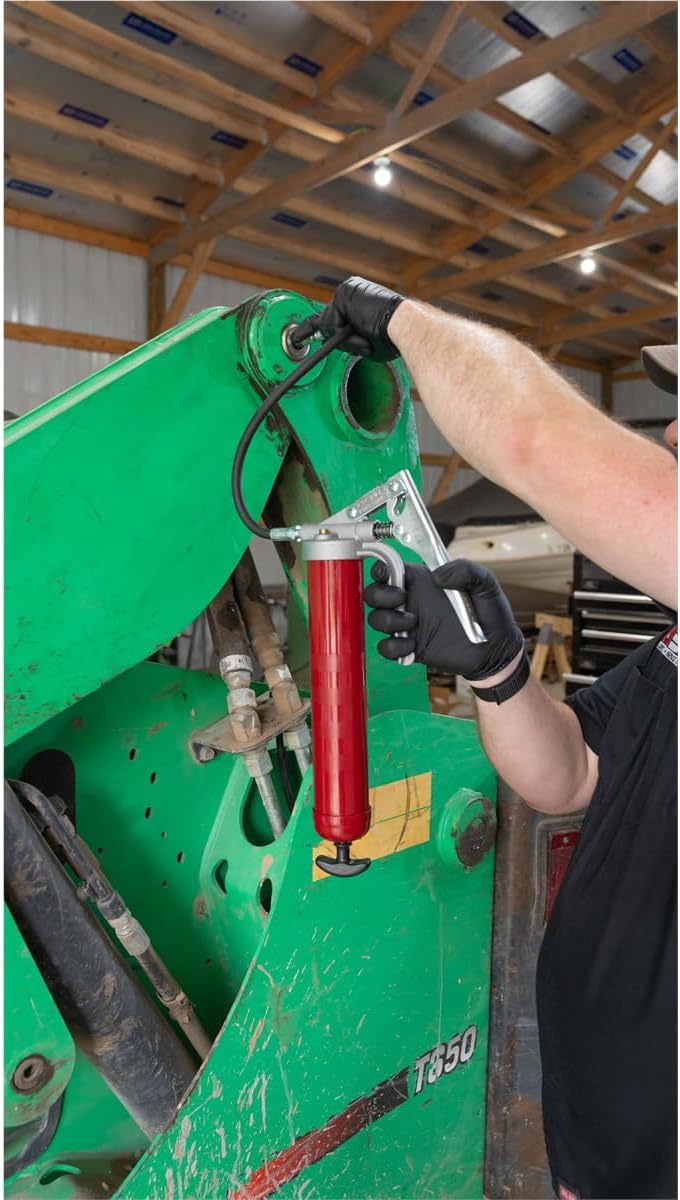 Alemite 555-E Professional Series Grease Gun, Dual Leverage Feature, 18"...