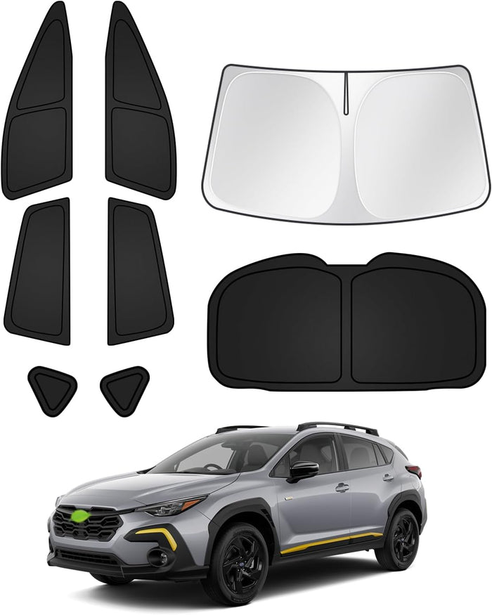 Sunshades for Subaru Crosstrek 2024 2025 2026 Accessories Windshield Sun Shade (8PCS)