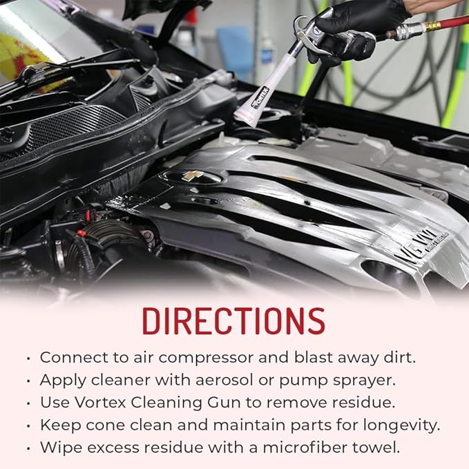 HI-TECH Vortex II Air Cleaning Gun – Pro Auto Detailing Tool