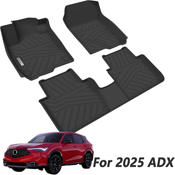 Floor Liners for 2025 Acura ADX TPE All Weather Protection 1st & 2nd Row Car