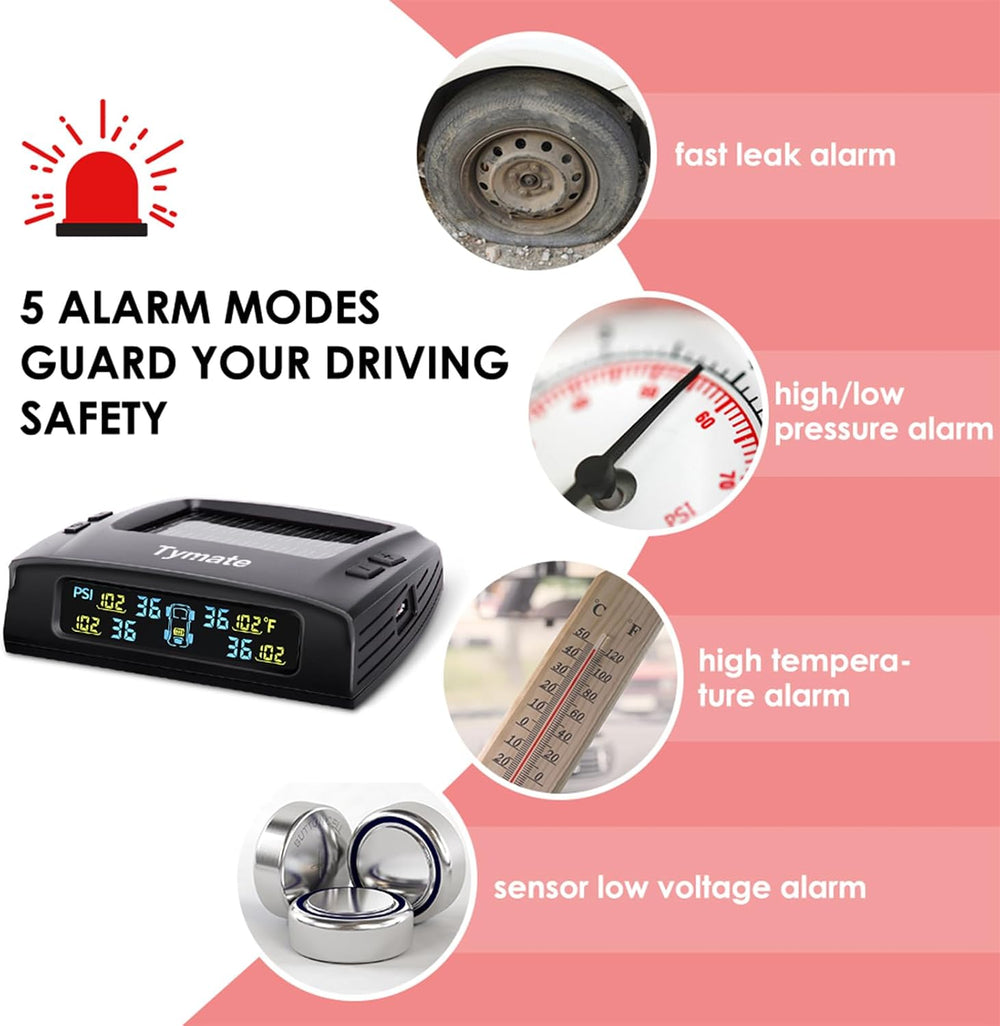 Tymate TM2 RV Tire Pressure Monitoring System, TPMS Set of 4 Sensors