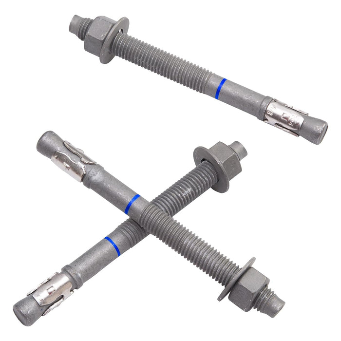 3/4" x 10" Concrete Anchors (10 Pack) Wedge Anchors Bolts, Hot Dip Galvanized