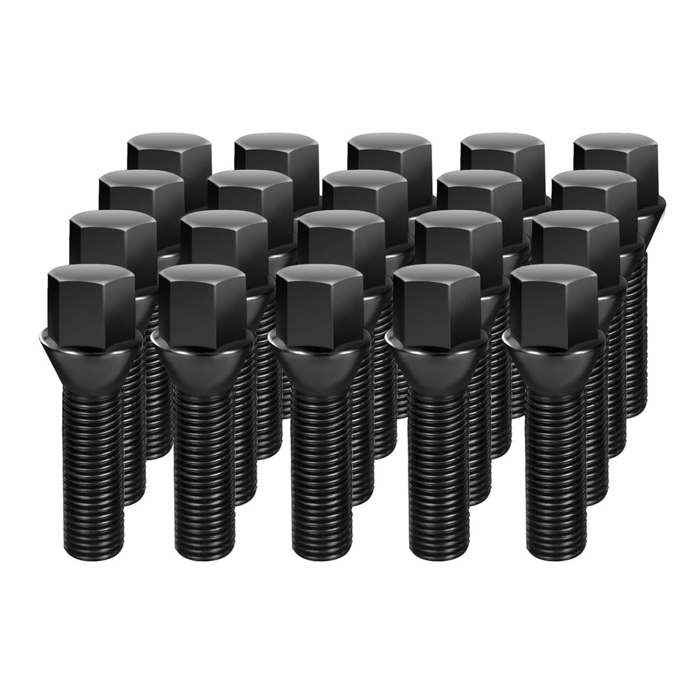Dynofit M12x1.5 Extended Lug Bolts Compaible with BMW, 45mm Shank Conical Sea...