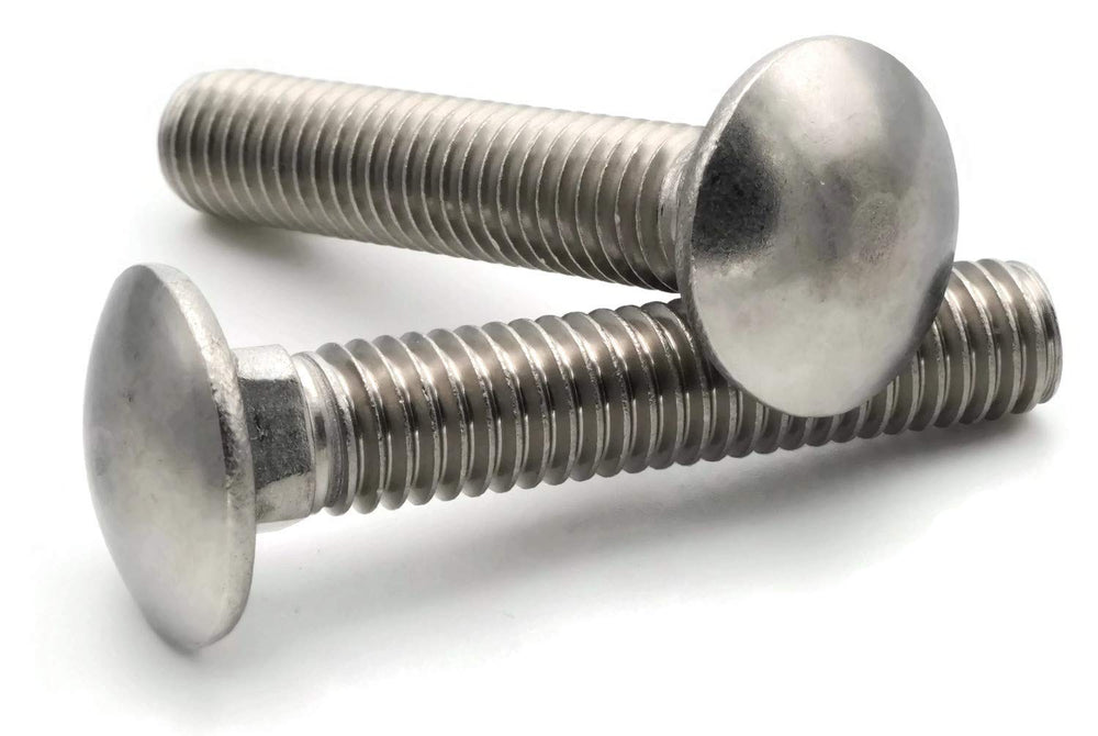 Carriage Bolt 18-8 Stainless Steel #10-24 x 1-3/4" Qty-25