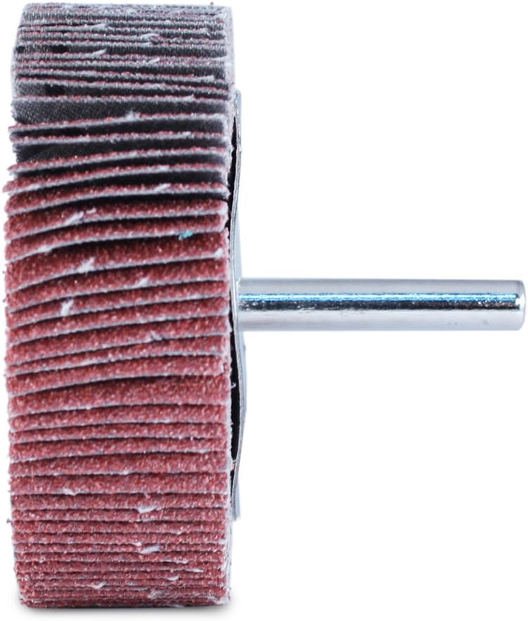 BHA 3 x 1 x 1/4 Aluminum Oxide Mounted Flap Wheel - 120 Grit - 5 Pack
