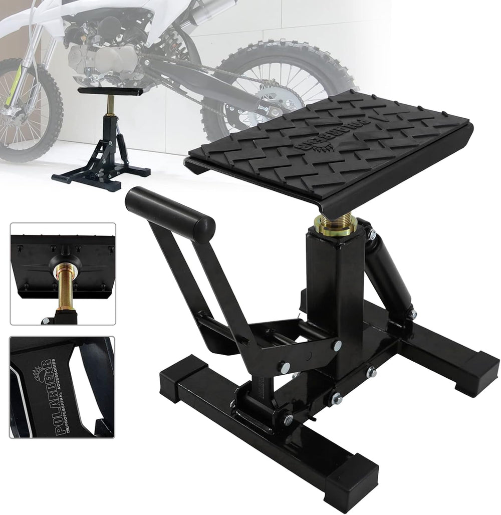 POLARBEAR Dirt Bike Stand Adjustable Jack Stand 1200Lbs Capacity Engine Stand...