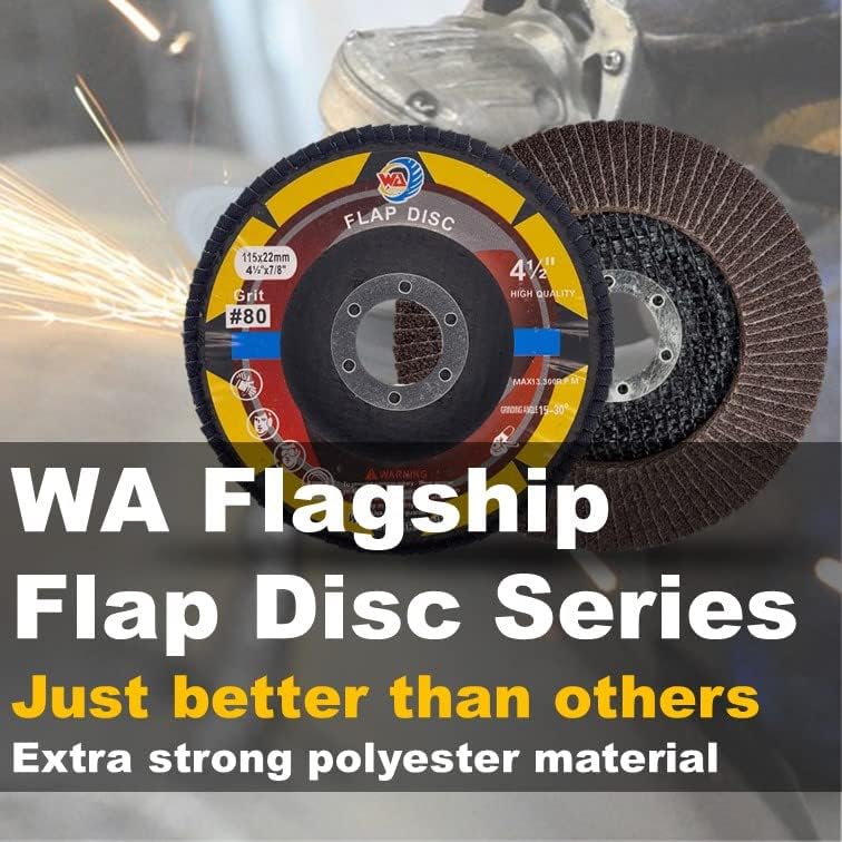 WA 50PACK - 4 1/2" x 7/8" Calcined Alumina High Density Industrial ...
