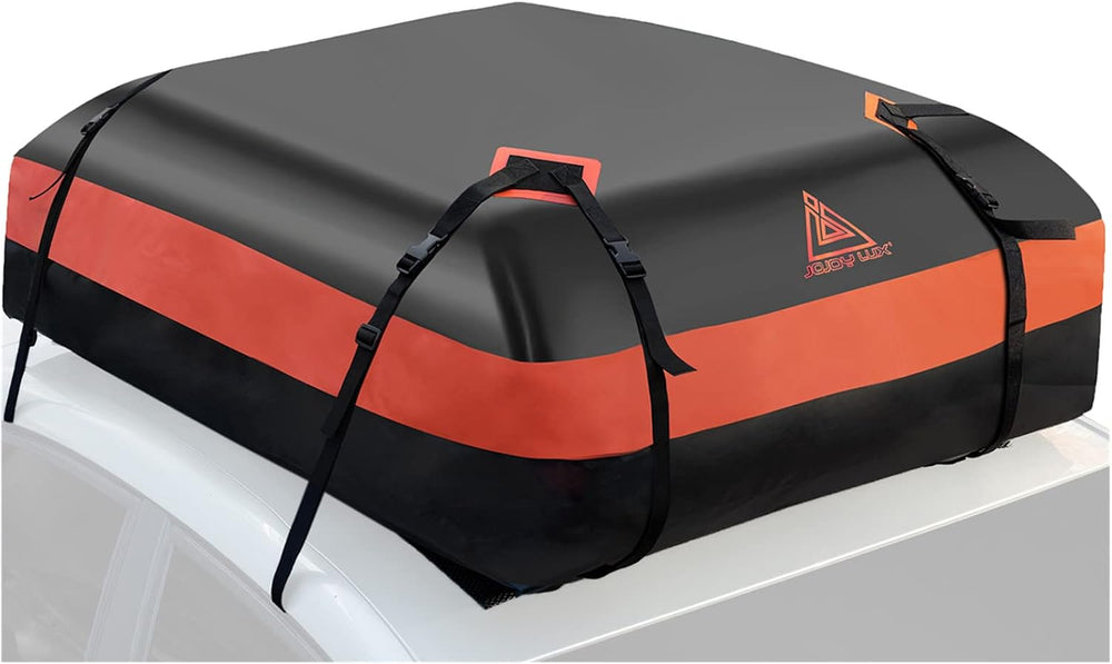 Car Rooftop Cargo Carrier Bag, 15 Cubic Feet Waterproof Heavy Duty 720D Car R...