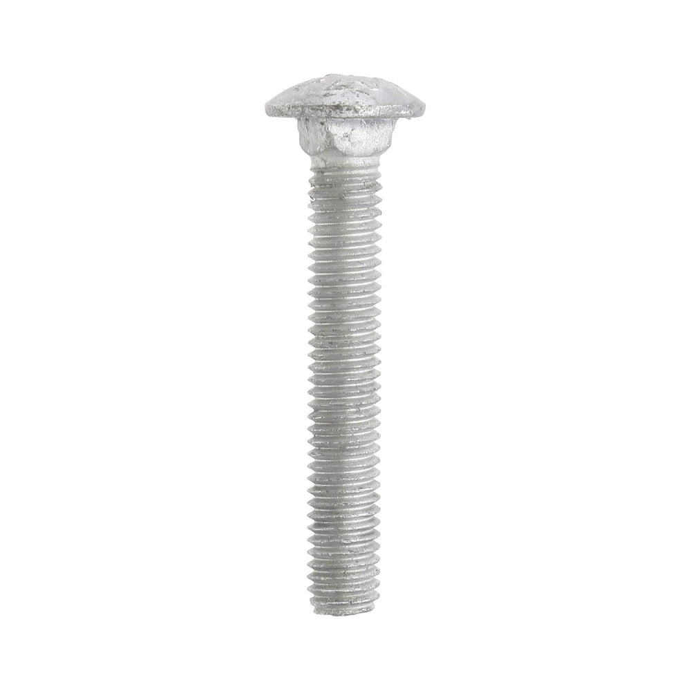 3/8 x 2 1/2" Long Carriage Bolts with Nuts, Galvanized Steel (Pack of 25)