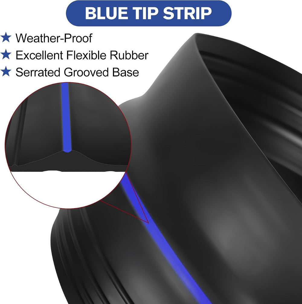 ToLanbbt 10Ft/3.05M Universal Garage Threshold Seal Strip with 300ml Black Se...