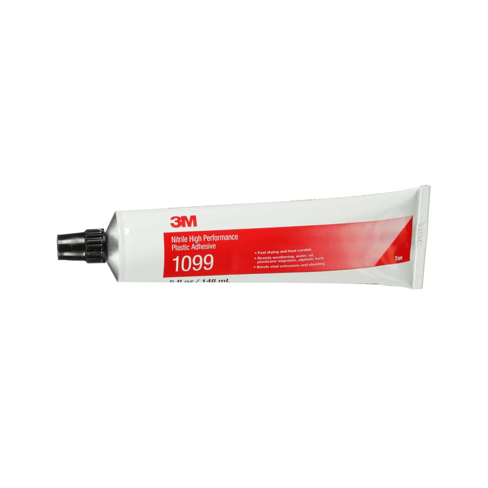 3M Nitrile High Performance Plastic Adhesive 1099, Tan Color, 5 Oz Tube
