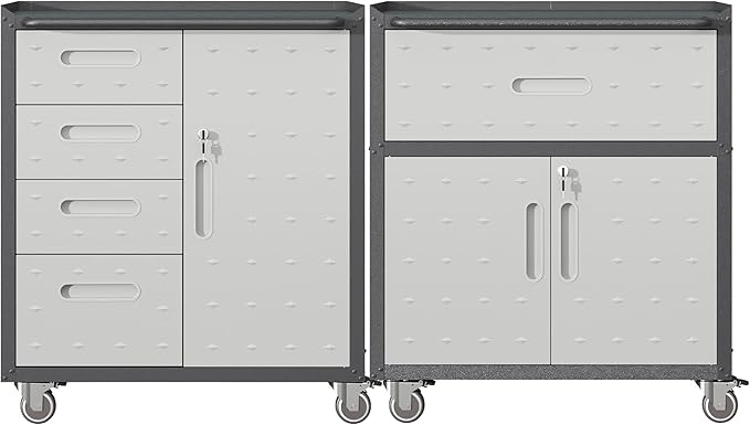 Metal Tool Cabinet, Garage Storage Cabinet System, Wall Cabinet & Locking
