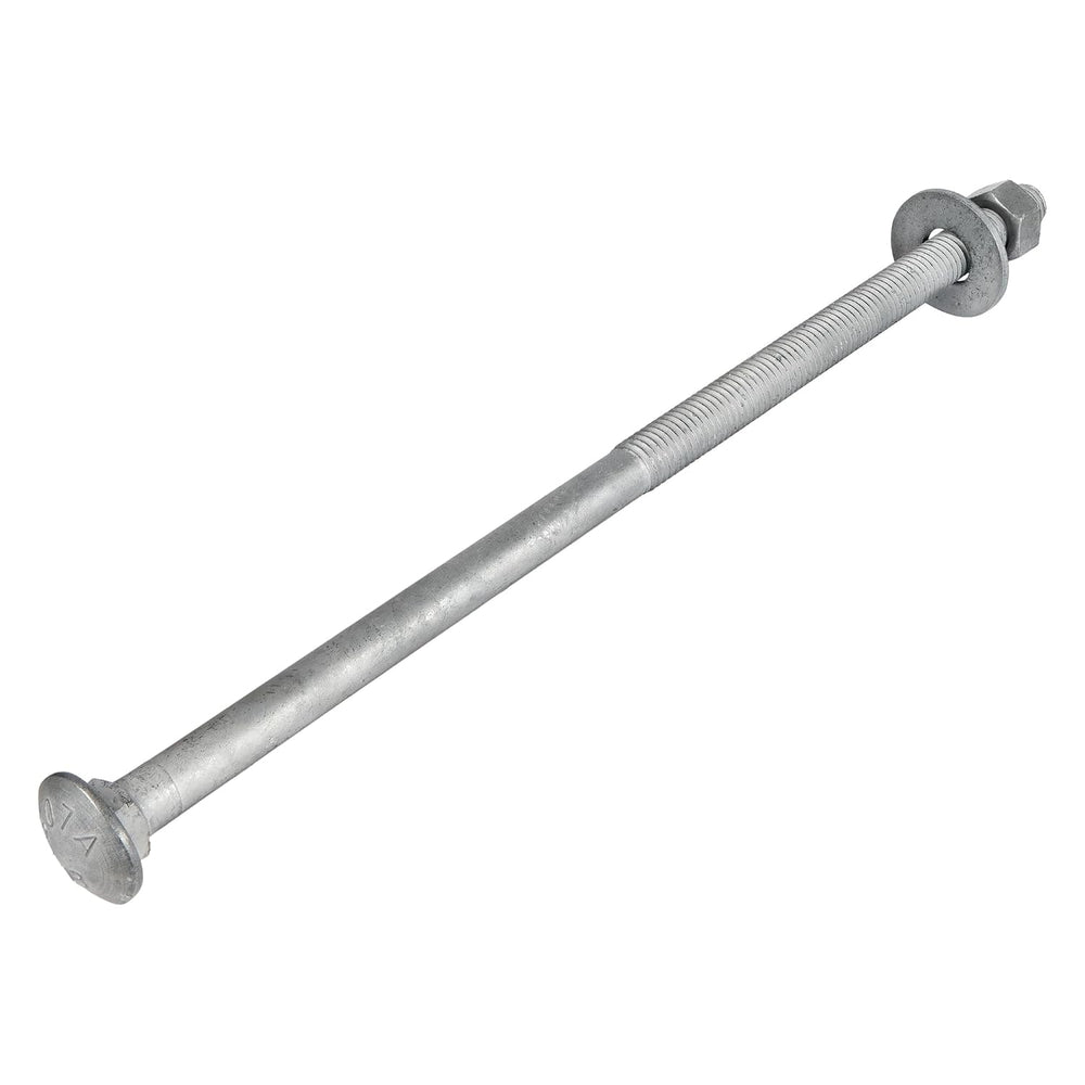 1/2" x 16" (25 Pack) Galvanized Carriage Bolt Kit Grade 307A Includ...