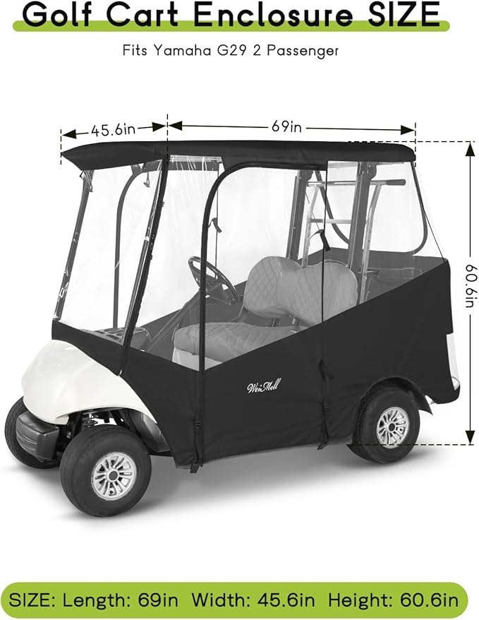 Golf Cart Enclosure 2 Passenger