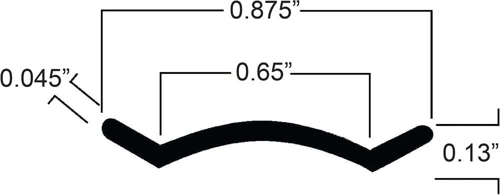 White Vinyl 7/8" Insert Molding Trim Screw Cover RV Camper Travel Traile...